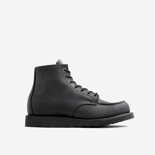 Classic Moc 6-Inch Leather Boots - Black Harness