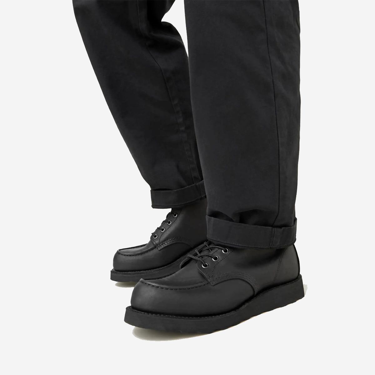 Classic Moc 6-Inch Leather Boots - Black Harness