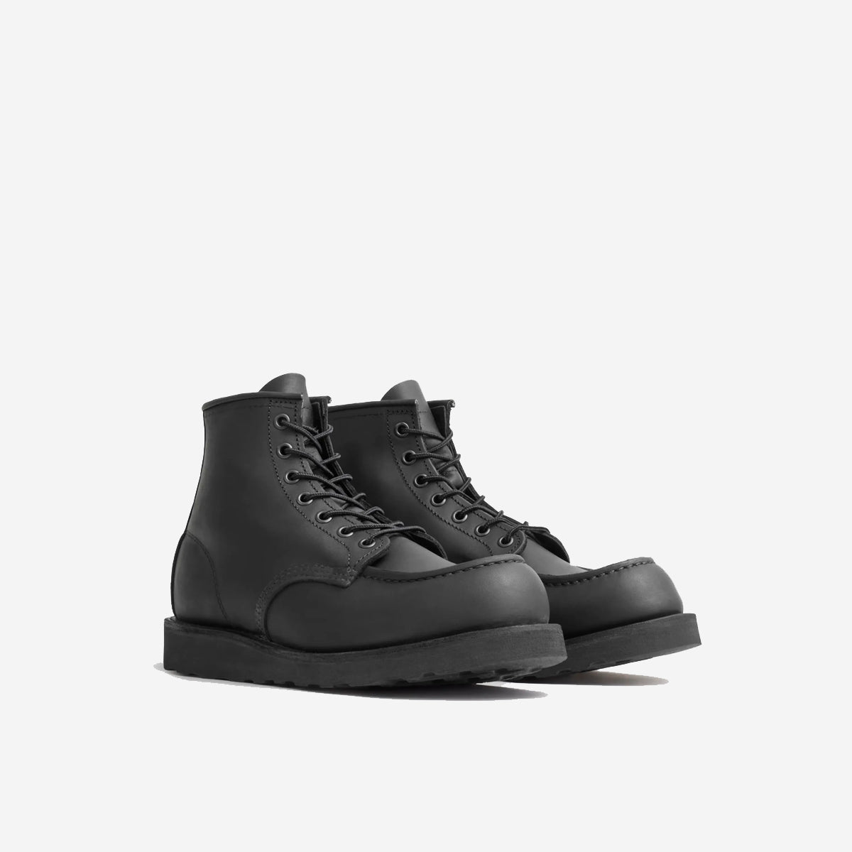 Classic Moc 6-Inch Leather Boots - Black Harness