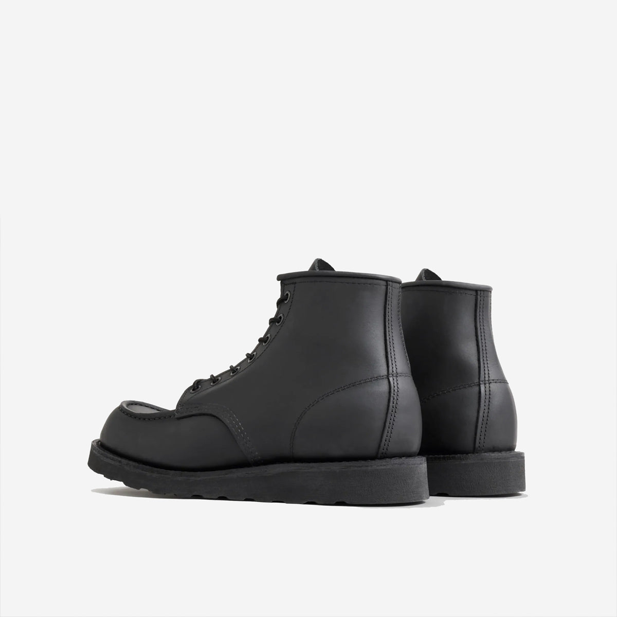 Classic Moc 6-Inch Leather Boots - Black Harness