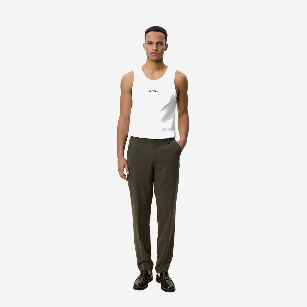 Como Regular Suit Pants - Olive Night