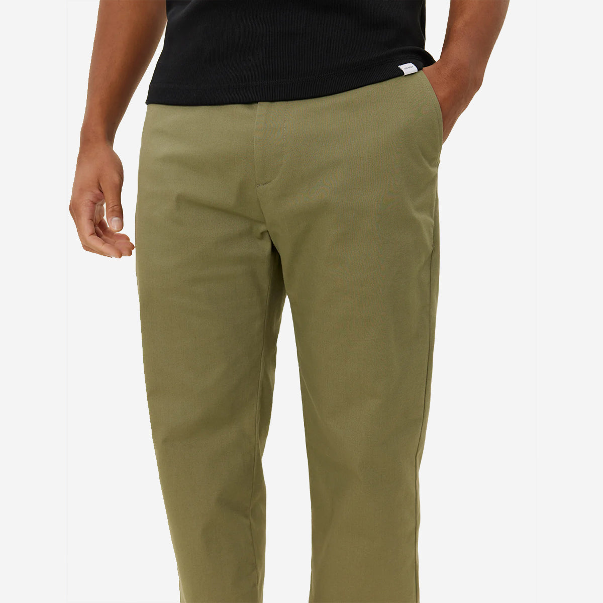 Como Cotton Chino - Lichen Green