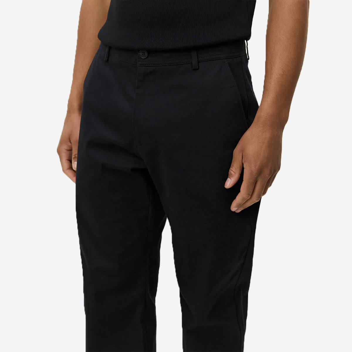 Como Cotton Chinos - Black