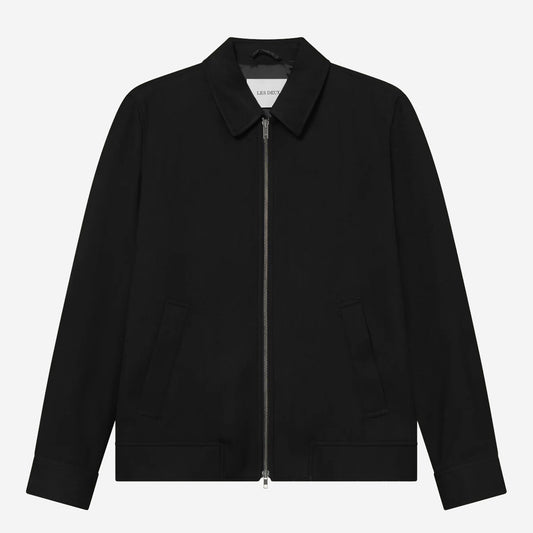 Como Herringbone Coach Jacket - Black