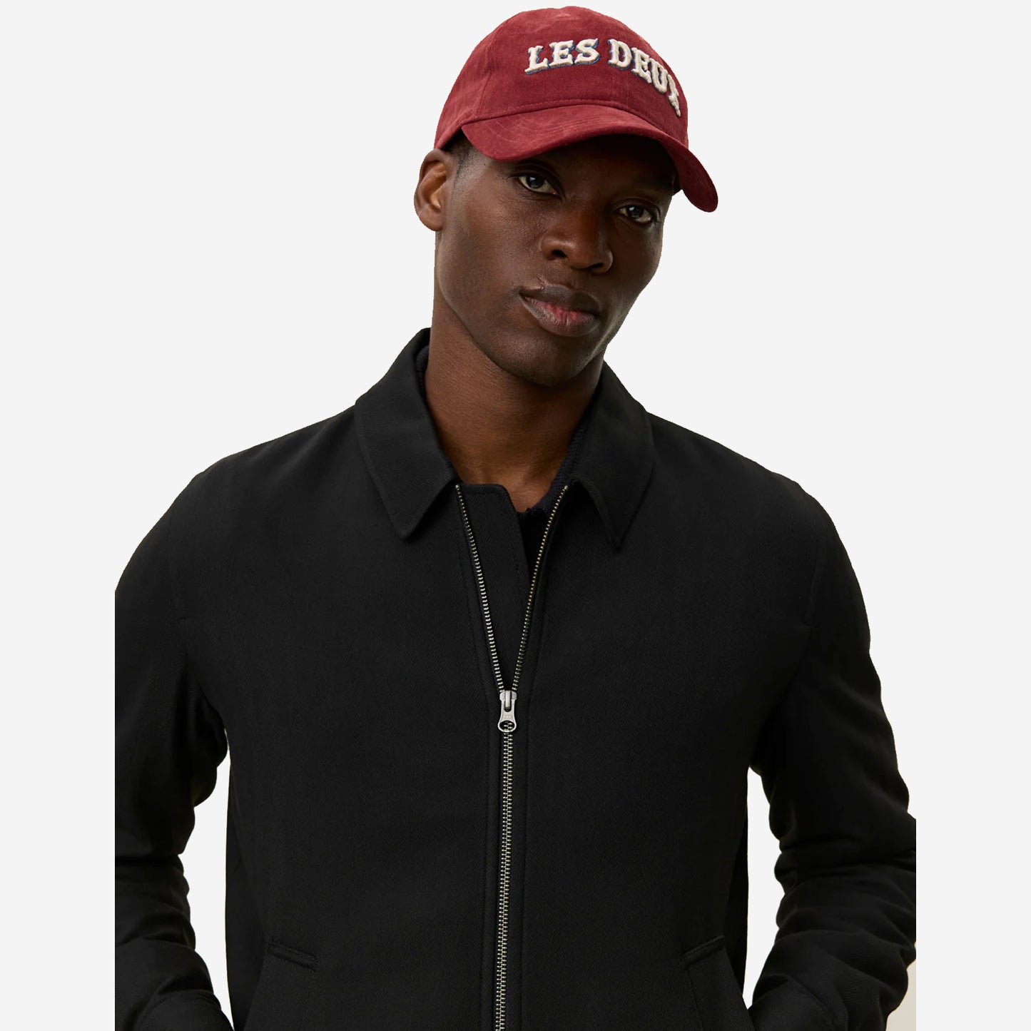 Como Herringbone Coach Jacket - Black