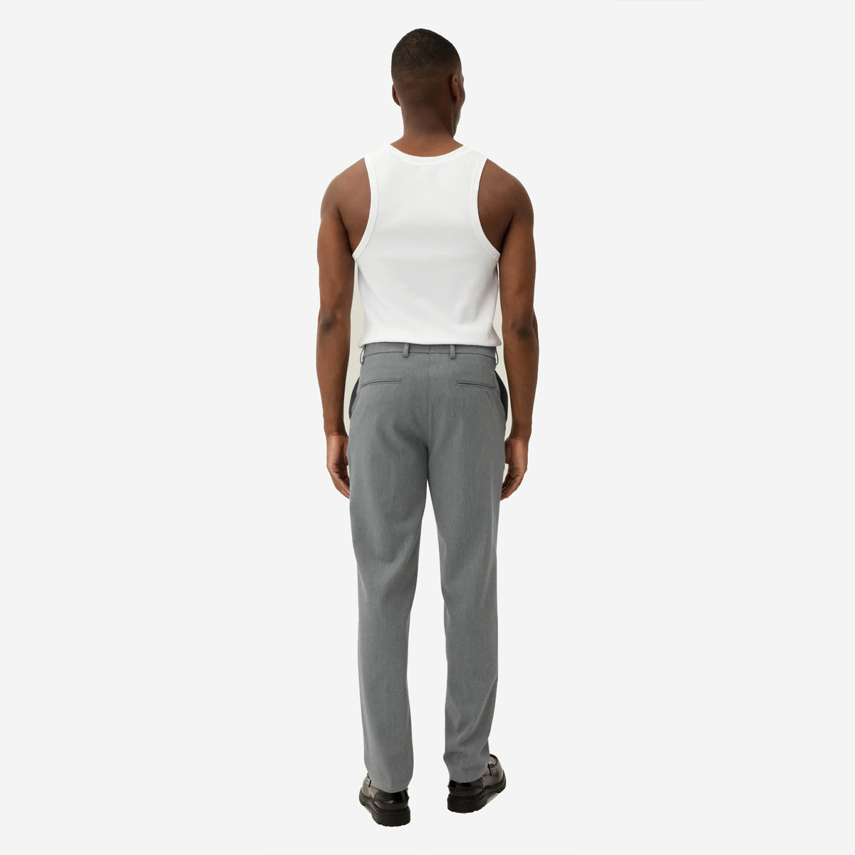 Como Reg Suit Pants - Grey Mélange