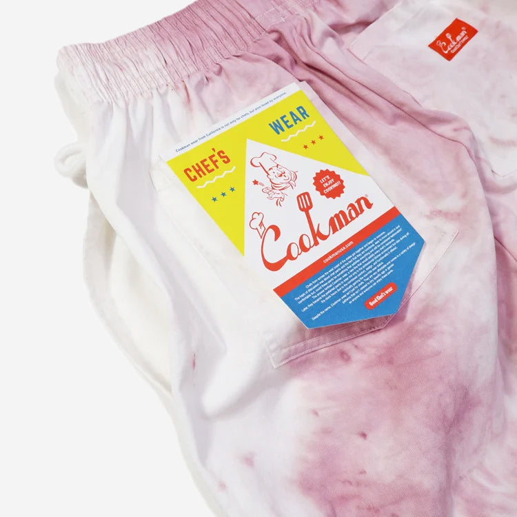 Chef Shorts - Cabernet Stain Tie Dye