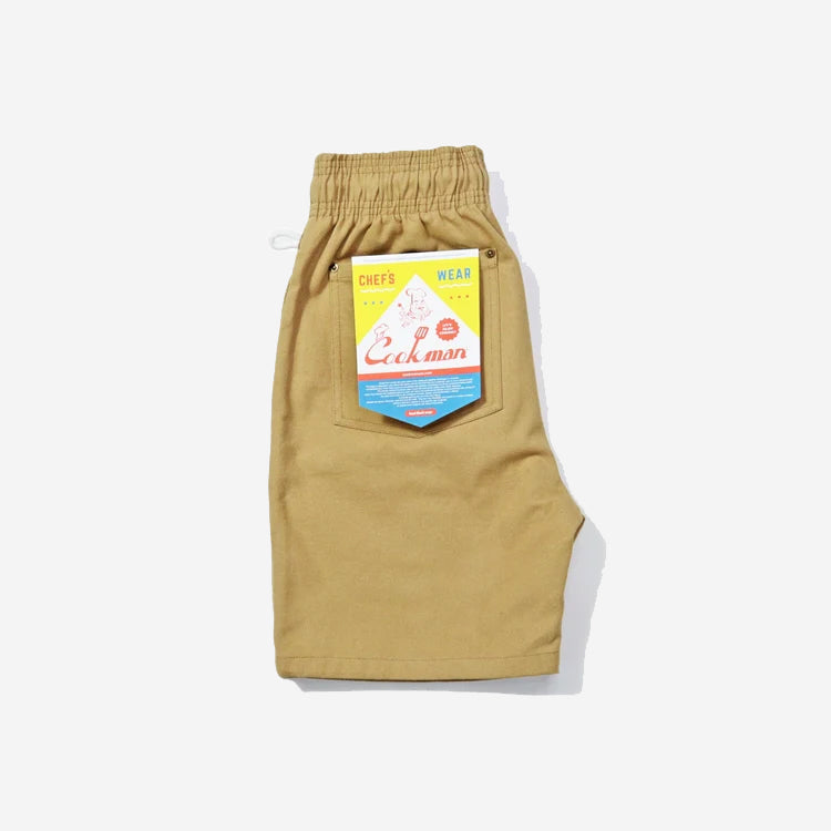 Chef Shorts Front Pocket - Canvas Peanut