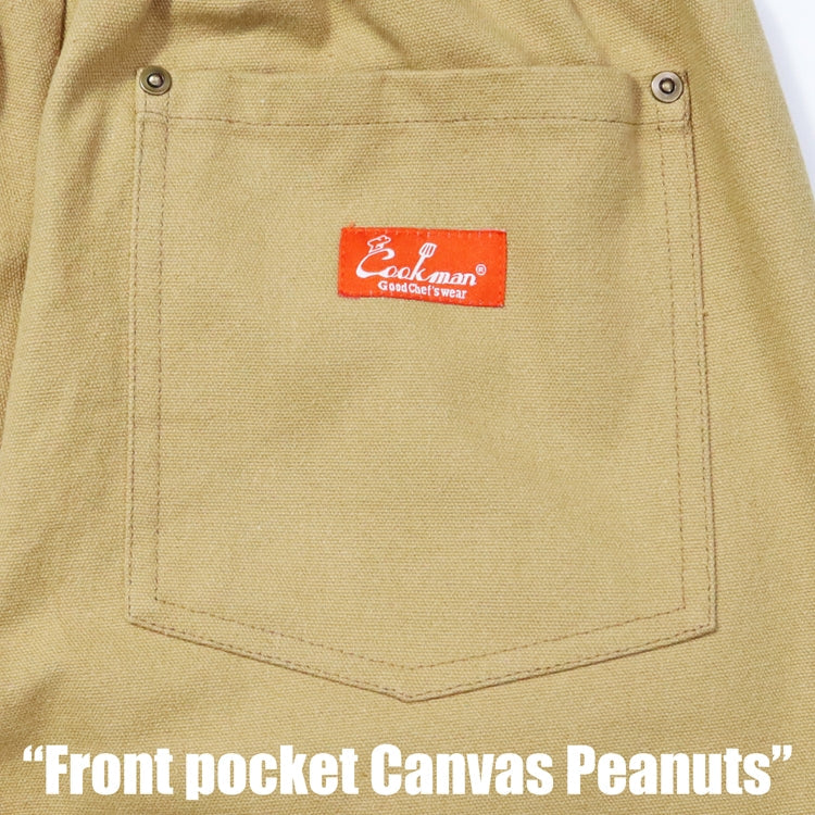 Chef Shorts Front Pocket - Canvas Peanut