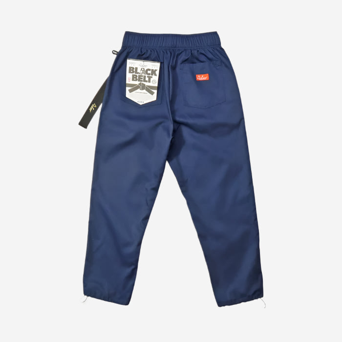 Chef Pants Semi-Wide - Black Belt - Navy