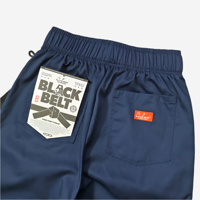 Chef Pants Semi-Wide - Black Belt - Navy