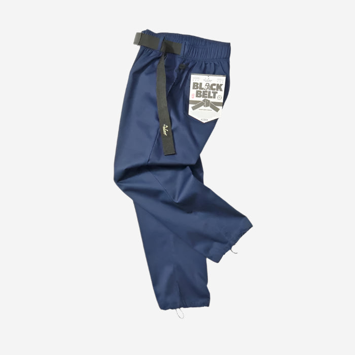 Chef Pants Semi-Wide - Black Belt - Navy