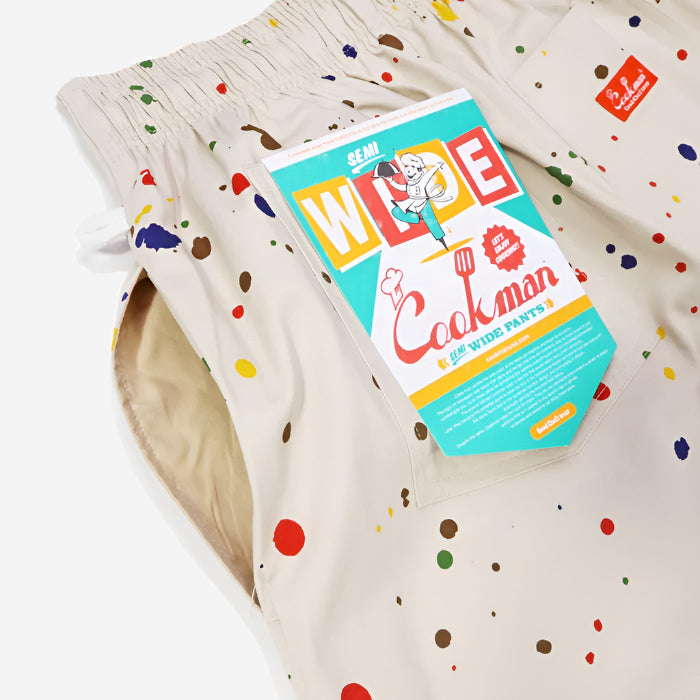 Chef Pants Semi-Wide - Sauce Splash Beige
