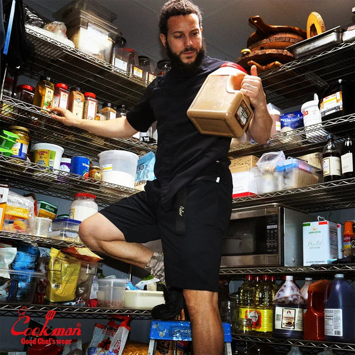 Chef Shorts - Black Belt - Black