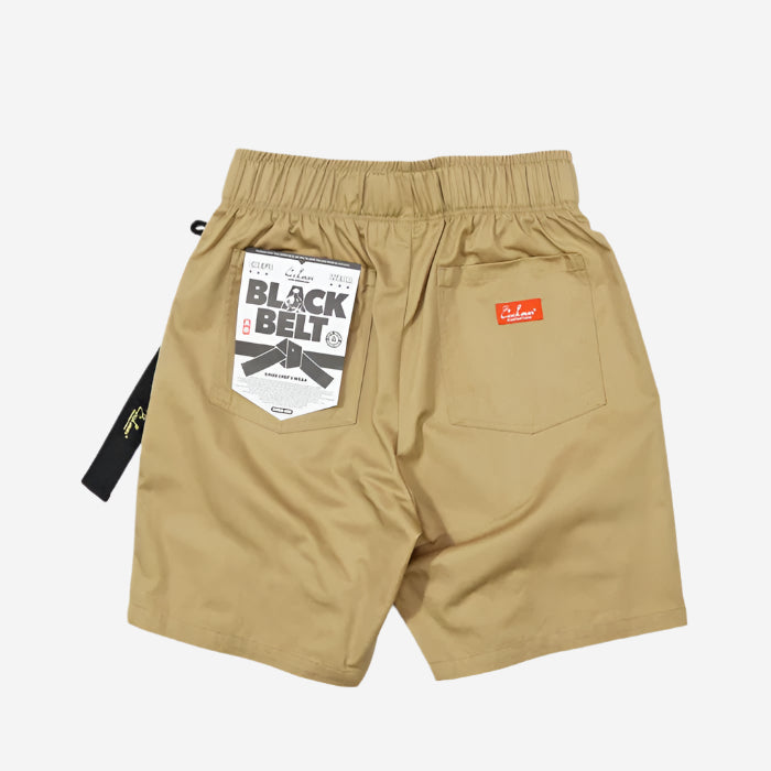 Chef Shorts - Black Belt - Peanut