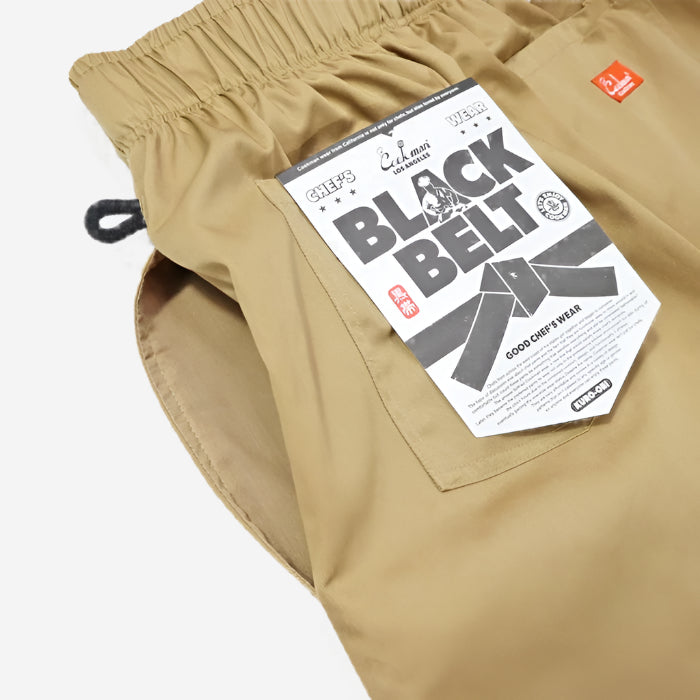 Chef Shorts - Black Belt - Peanut