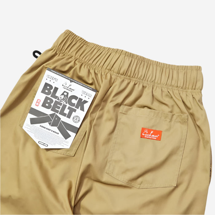 Chef Shorts - Black Belt - Peanut