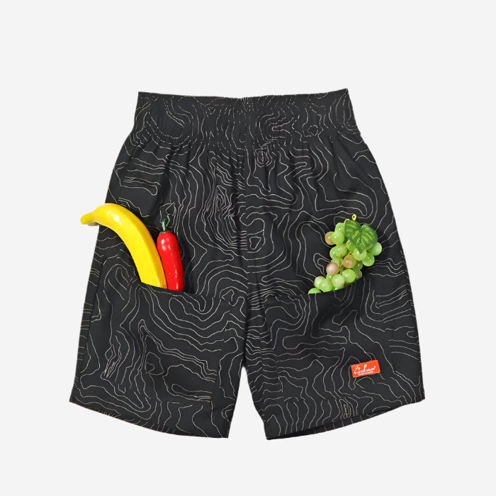 Chef Shorts Front Pocket - Big Bear Black