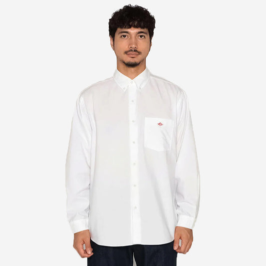 Coolmax Oxford BD L/S Shirt - White