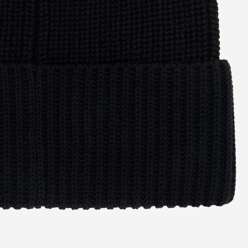 Cotton Watch Cap Beanie - Black