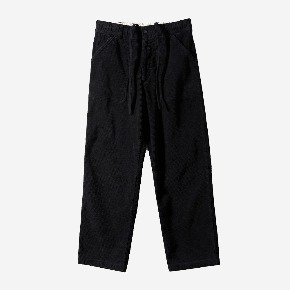 Cove Corduroy Loose Pants - Black