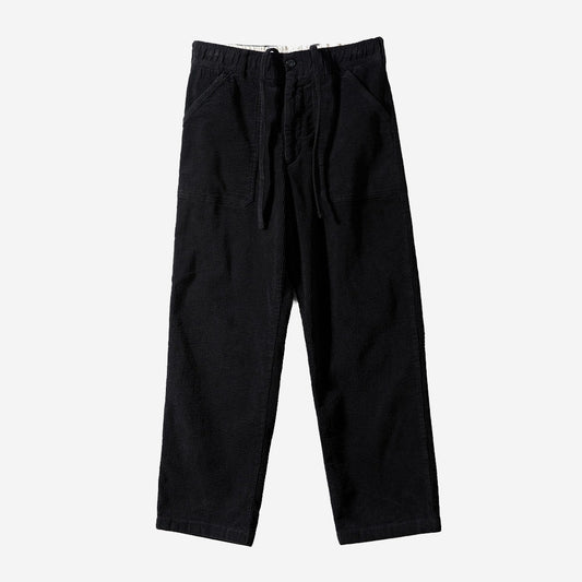 Cove Corduroy Loose Pants - Black