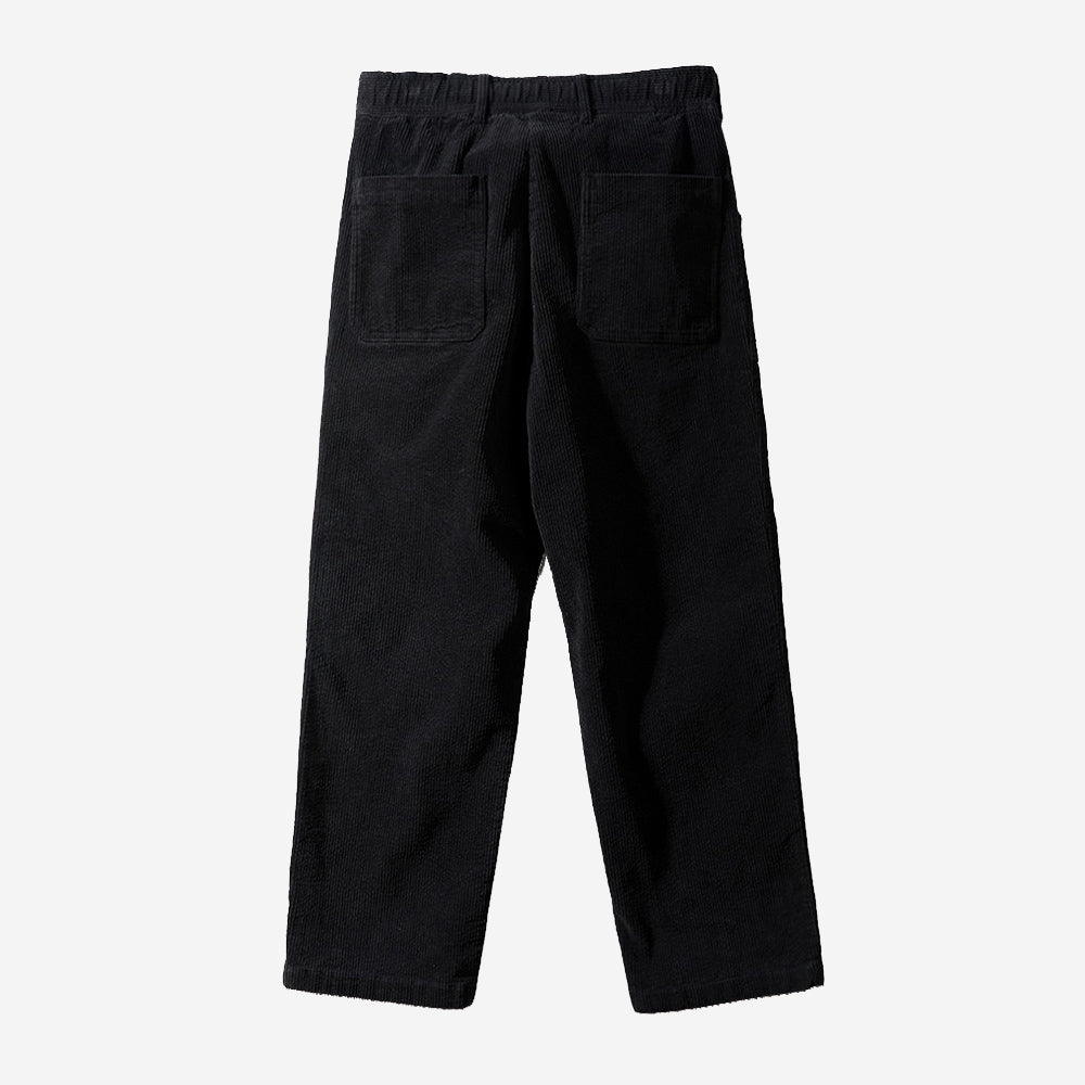 Cove Corduroy Loose Pants - Black