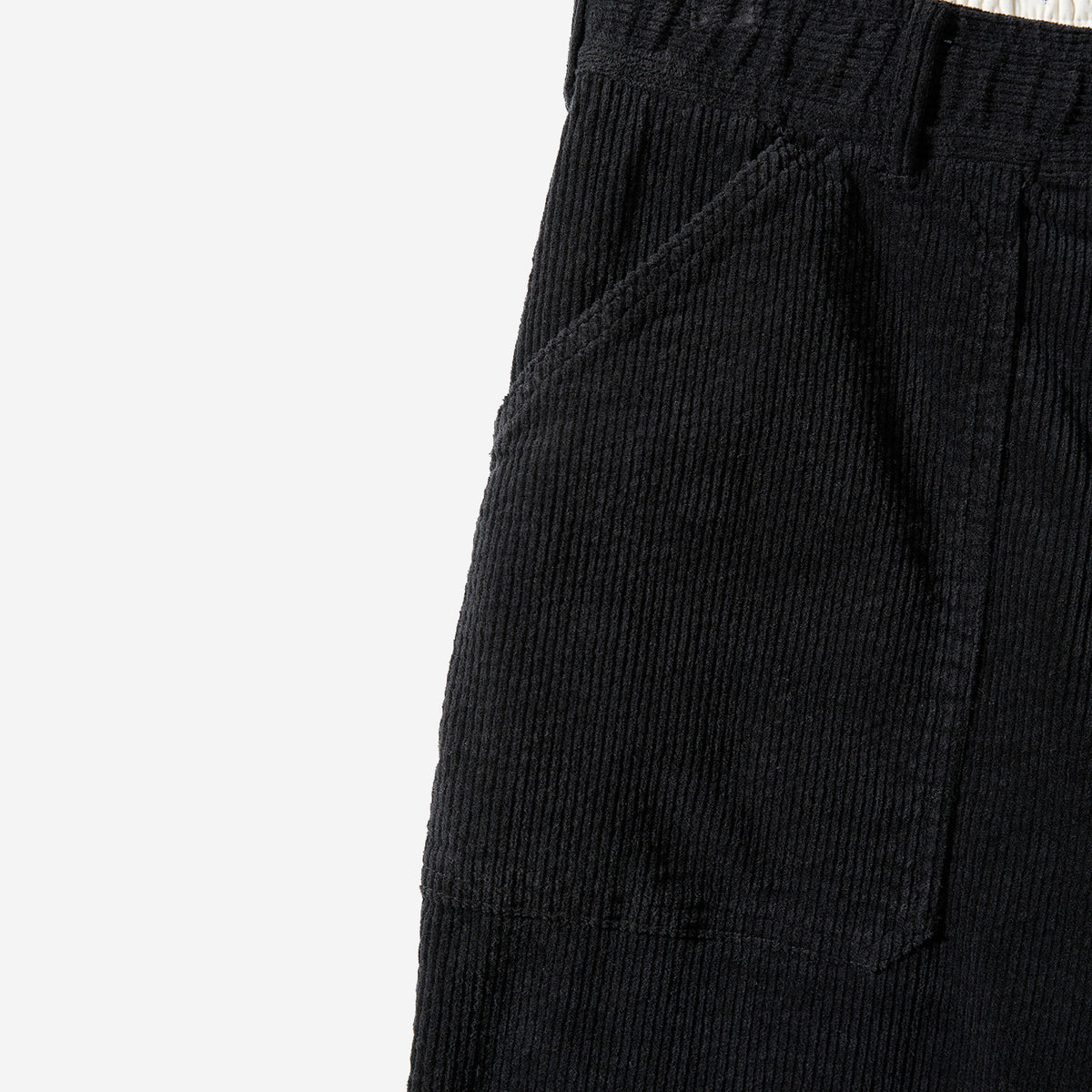 Cove Corduroy Loose Pants - Black
