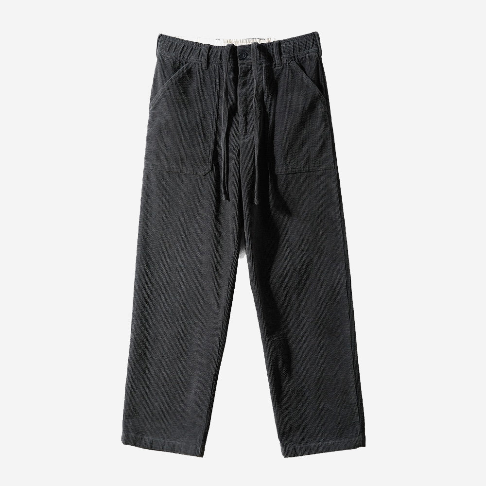 Cove Corduroy Loose Pants - Charcoal