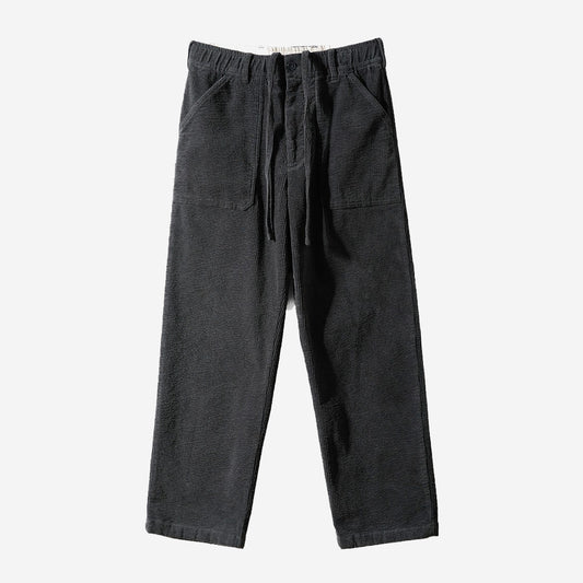 Cove Corduroy Loose Pants - Charcoal