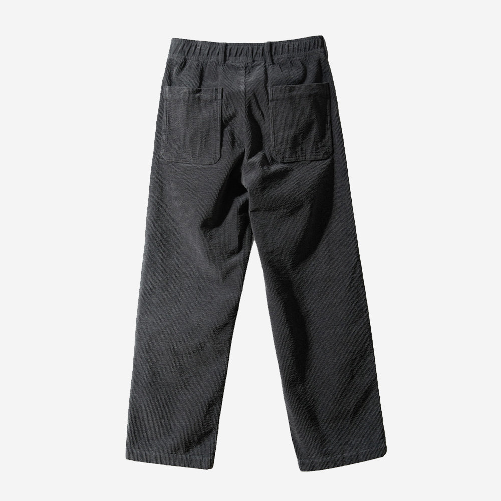 Cove Corduroy Loose Pants - Charcoal