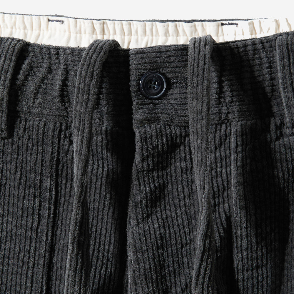 Cove Corduroy Loose Pants - Charcoal