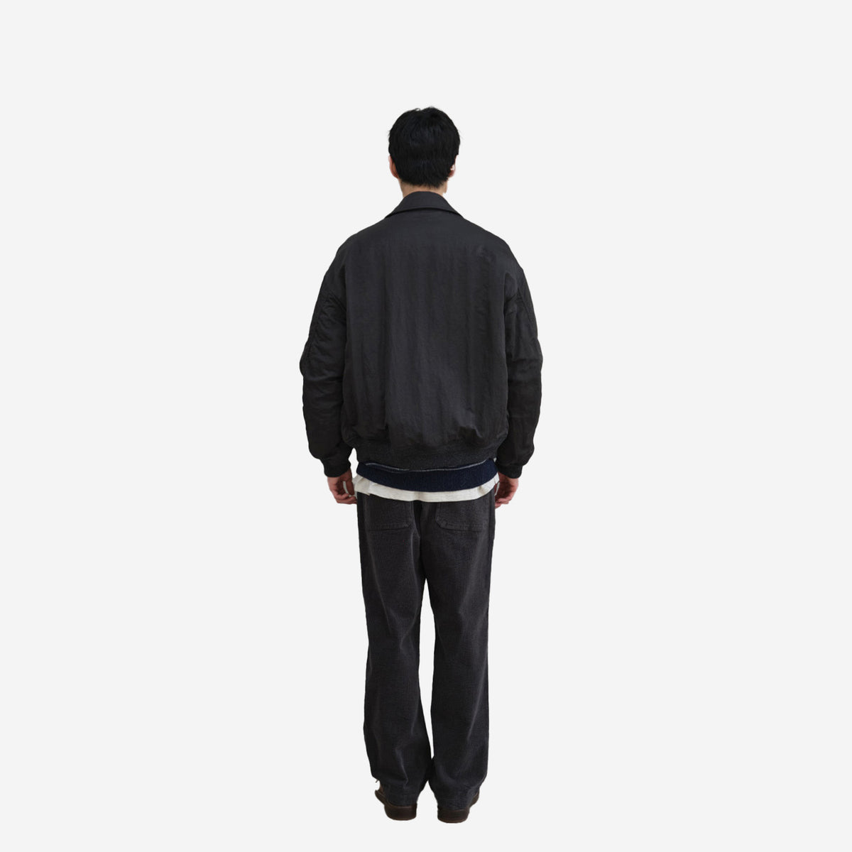 Cove Corduroy Loose Pants - Charcoal
