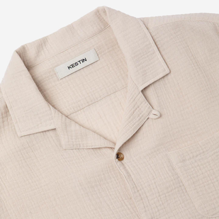 Crammond Double Gauze S/S Vacation Shirt - Ecru