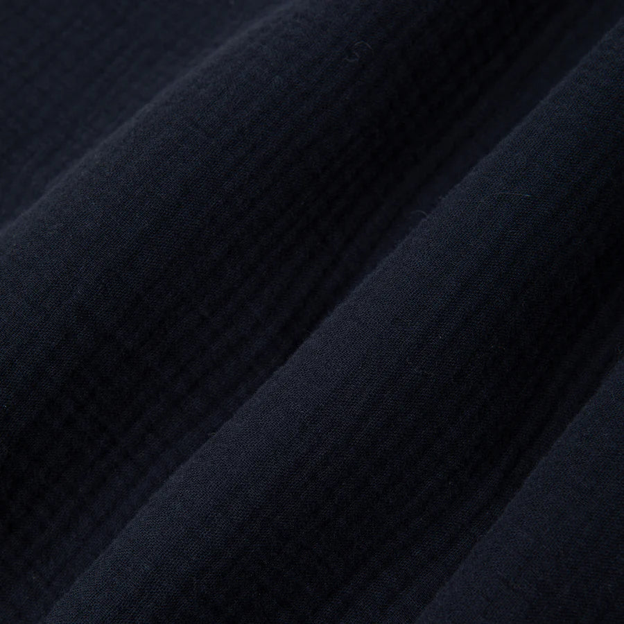 Crammond Double Gauze S/S Vacation Shirt - Navy