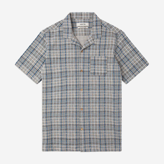 Crammond Multi Check S/S Vacation Shirt - Blue
