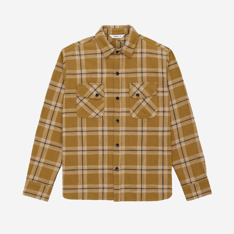 3Sixteen - Crosscut Flannel Shirt - Coyote Slub – Muddy George