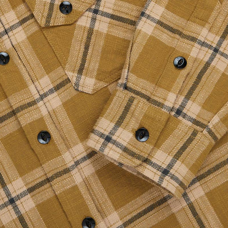 3Sixteen - Crosscut Flannel Shirt - Coyote Slub – Muddy George