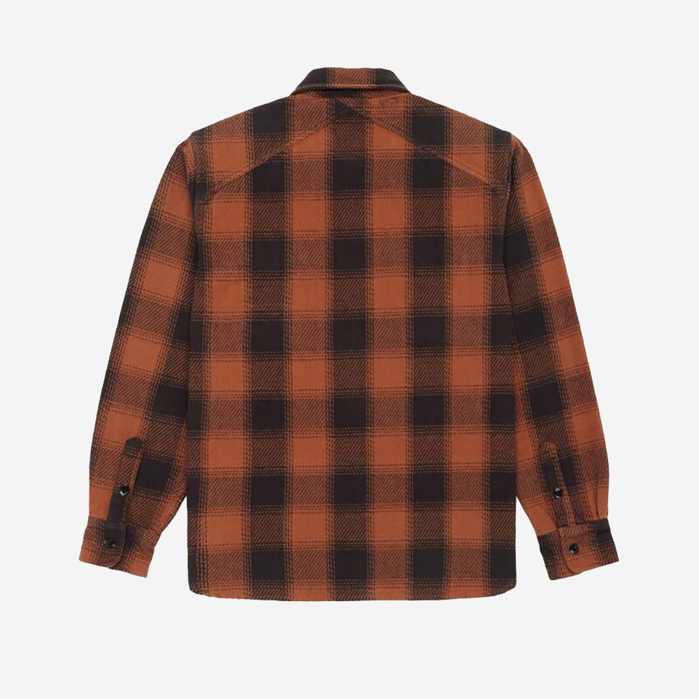 Crosscut Flannel Shirt - Rust Twill Plaid