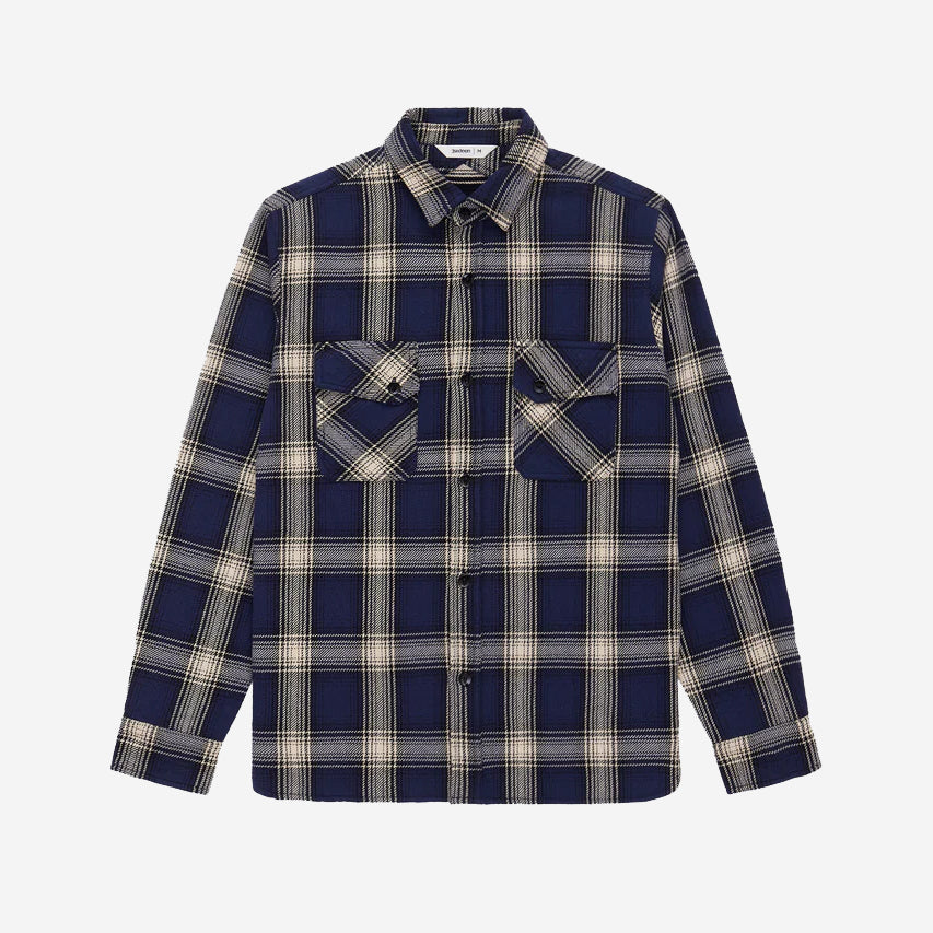 Crosscut Flannel Shirt - Midnight Plaid