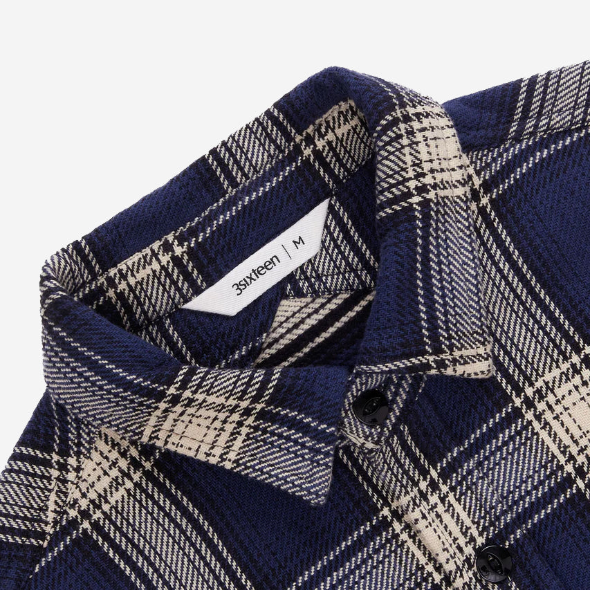 Crosscut Flannel Shirt - Midnight Plaid