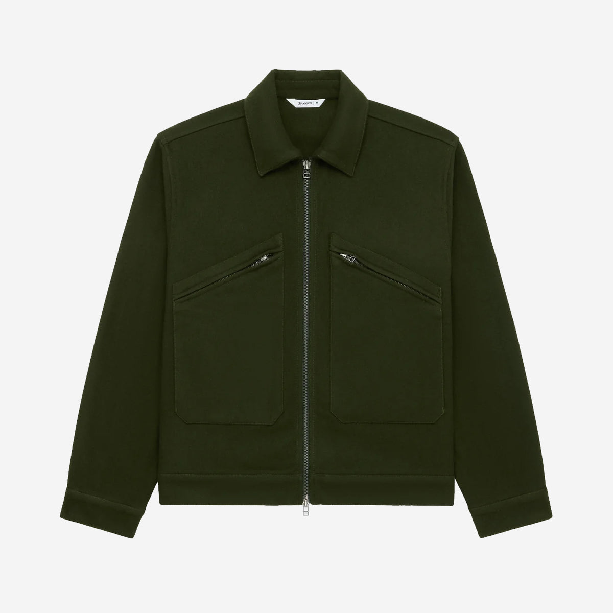 Cycling Melton Wool Jacket - Hunter Green