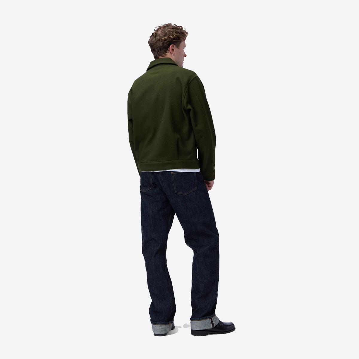Cycling Melton Wool Jacket - Hunter Green