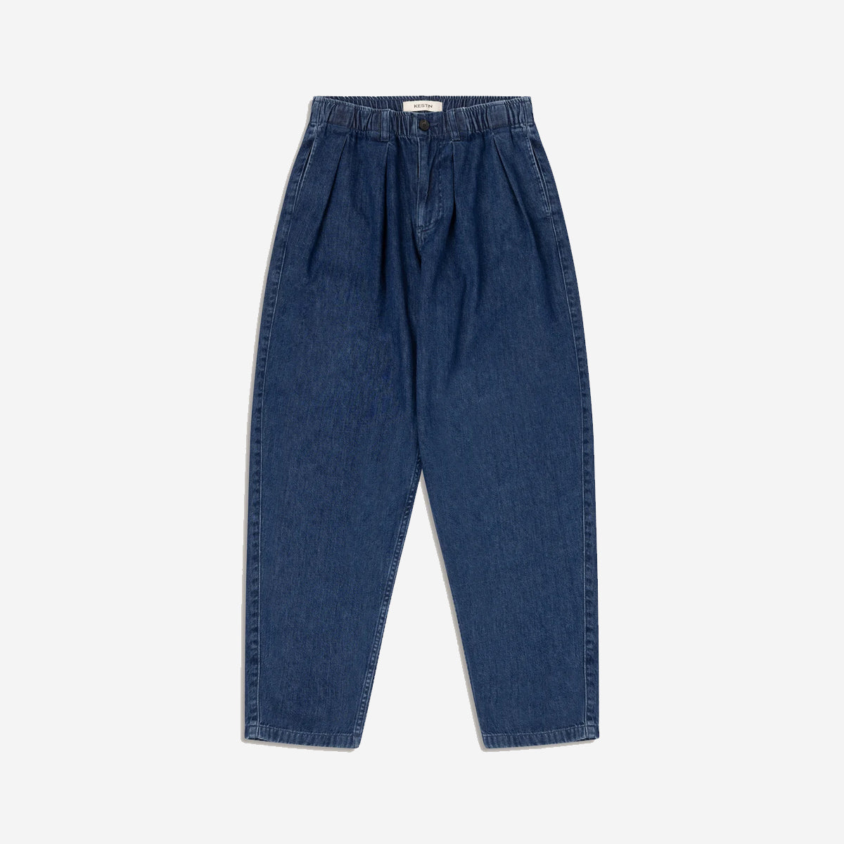 Clyde Washed Denim Loose Pant - Indigo