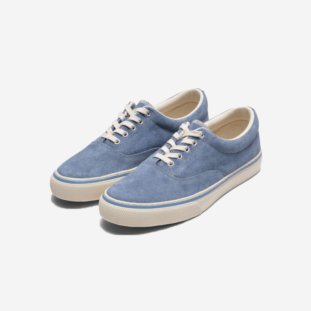 D-02 Suede Military Deck Shoes - Sky Blue