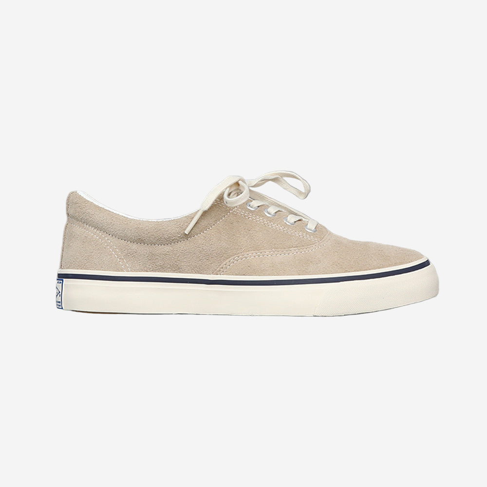 D-02 Suede Military Deck Shoes - Beige