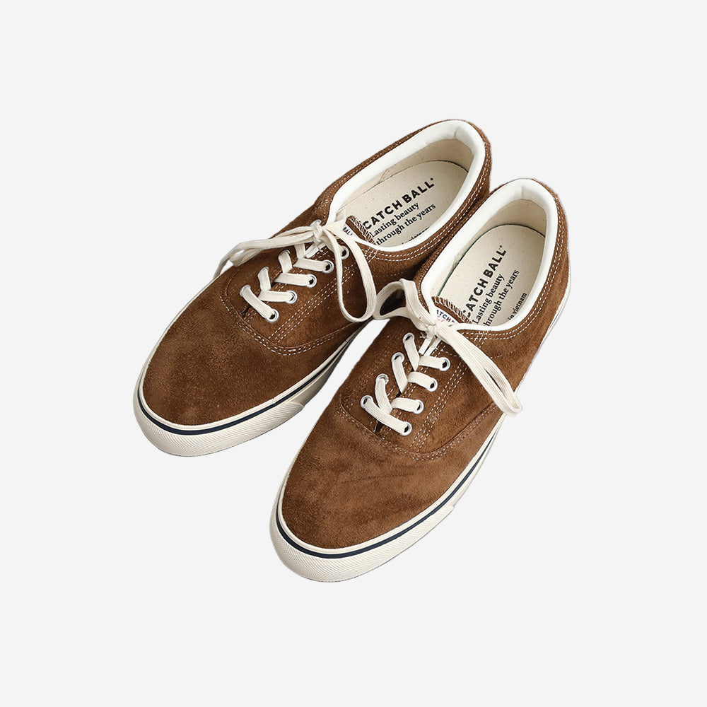 D-02 Suede Military Deck Shoes - Brown