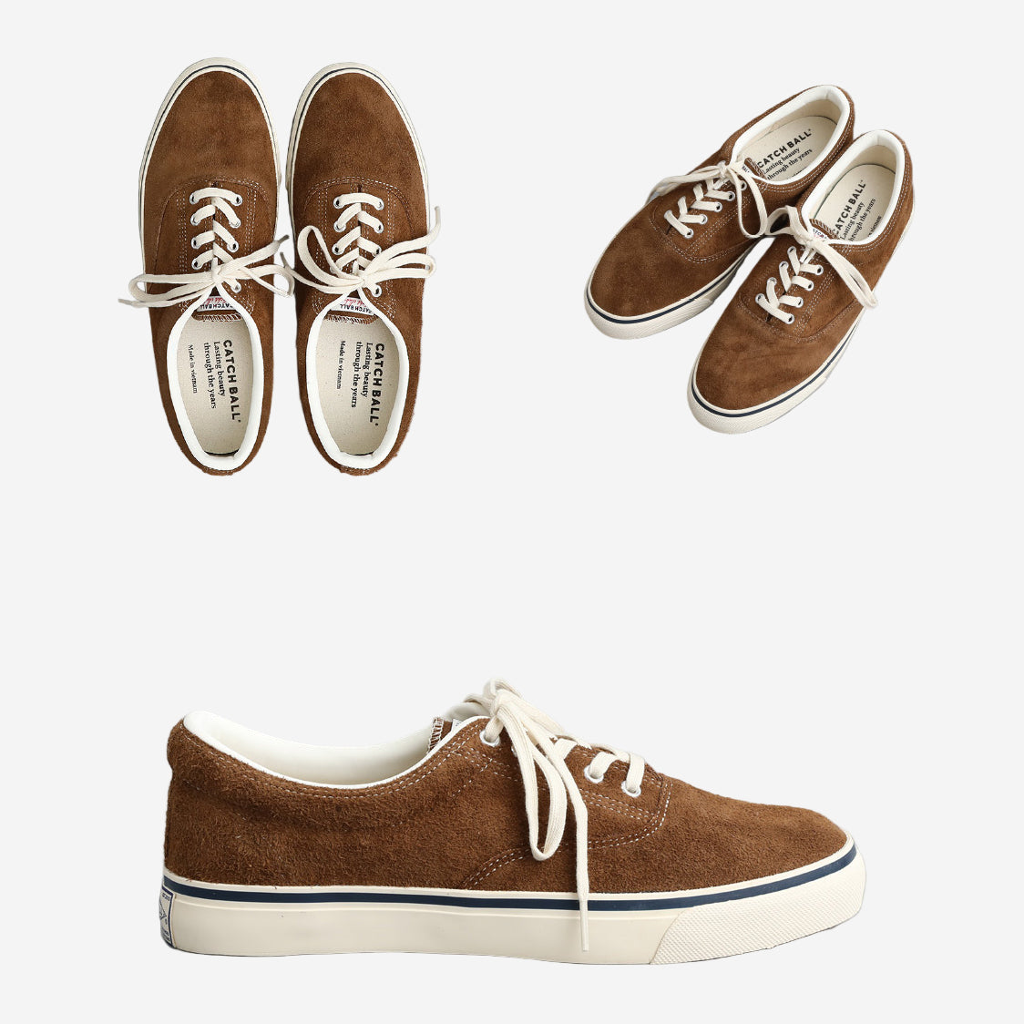 D-02 Suede Military Deck Shoes - Brown