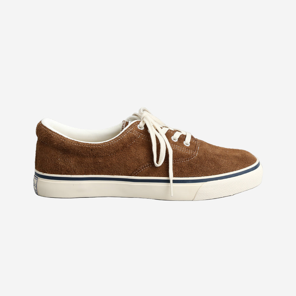 D-02 Suede Military Deck Shoes - Brown