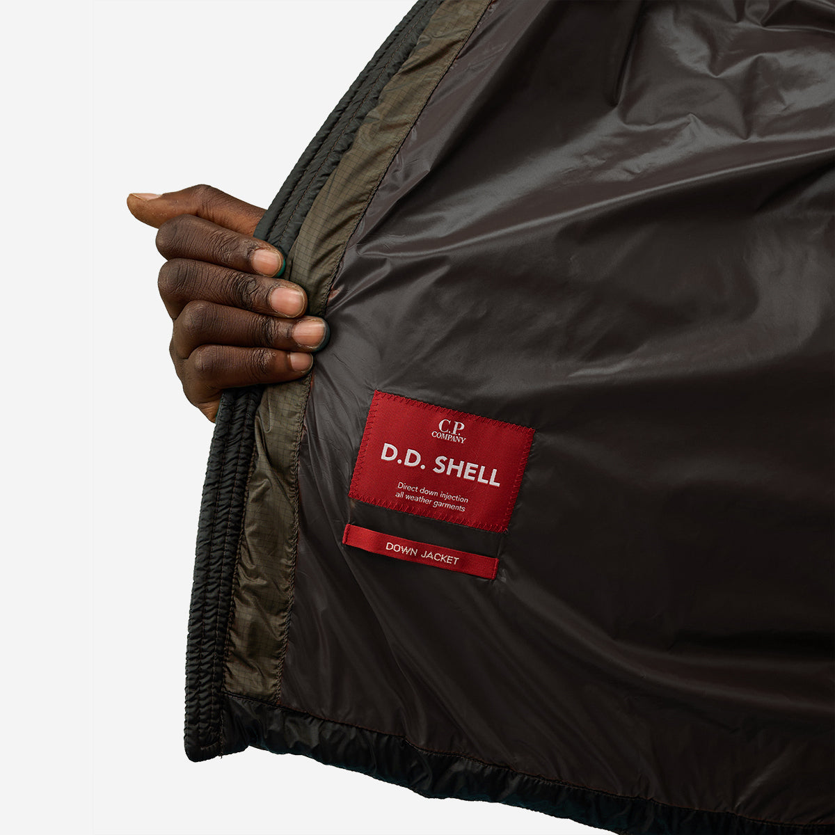 C.P. Company DD Shell Hooded Down Parka Grape Leaf Olive Muddy George